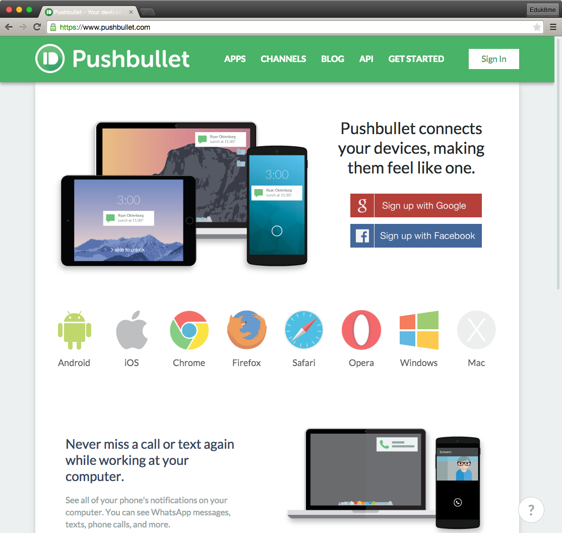 pushbullet alternative iphone